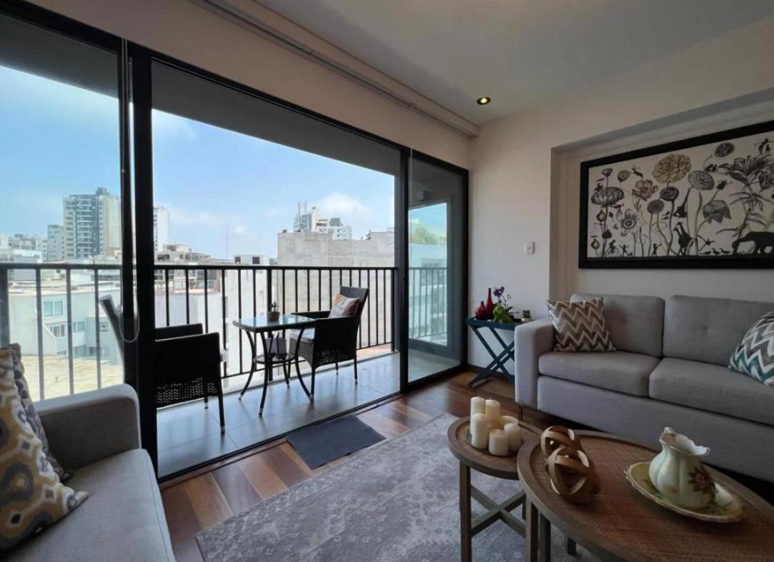 Exclusivo Y Moderno Depa En Miraflores Vista Al Mar Y A La Ciudad Amoblado Apartments Lima Exterior photo